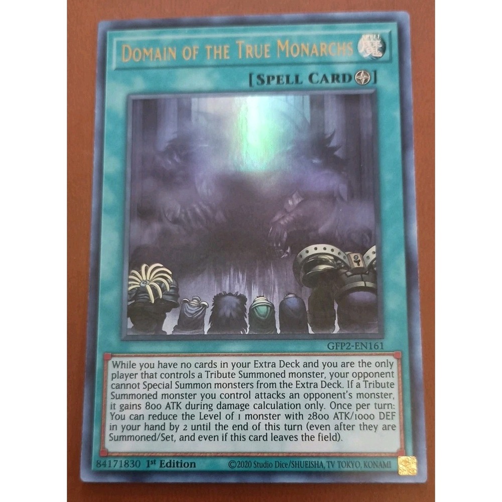 Yu-Gi-Oh! Domain of the True Monarchs GFP2-EN161 Ultra Rare 1st Edition Spell